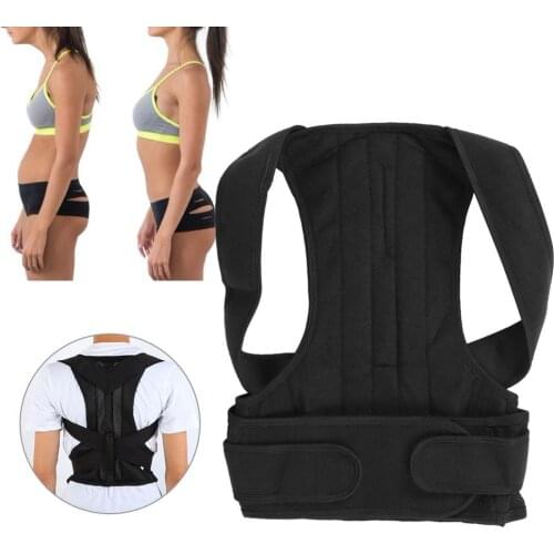 Adjustable Back Spine Posture Corrector Adult Humpback Pain Back Support Brace Shoulder Belt Posture Correction For Man andWoman