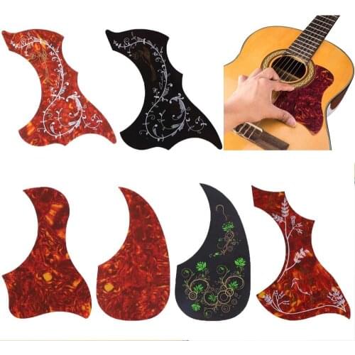 Acoustic Guitar Pickguard Scratch Plate Self Adhesive Pick Guard Sticker Folk Acoustic Guitar Pickguard Accessories