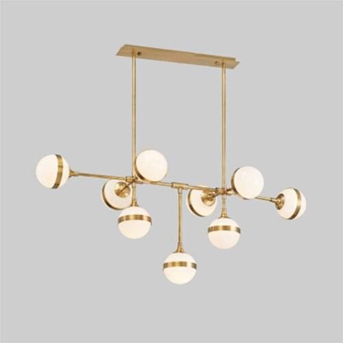 Modern Chandelier Lamp Decorative Glass Ball Hanging Lights For Bar Glass Ball Dinning Room Lighting Fixture Home Indoor