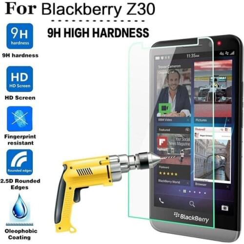 For Blackberry Z30 Tempered Glass Screen Protector Case 2.5 9h Safety Protective Case Film for Blackberry Z30 With Clean Tools