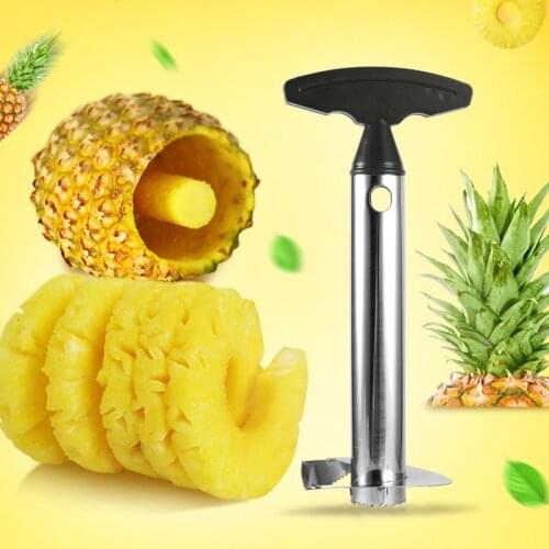 1pc Easy To Use Stainless Steel Pineapple Slicer Cutter Pitter Core Pit Remover Pineapple Peeler Fruit Tool Kitchen Gadgets