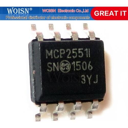 1pcs/lot MCP2551-I/SN MCP2551 SOP-8 In Stock