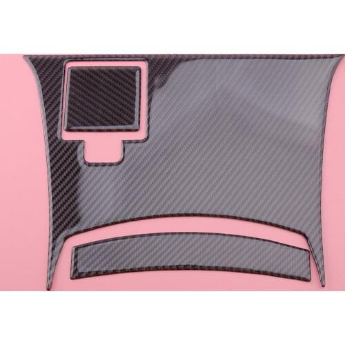 3Pcs Car Rear Center Console Panel Trim Cover Carbon Fiber Fit for Nissan 350Z 2003 2004 2005 2006 2007 2008 2009