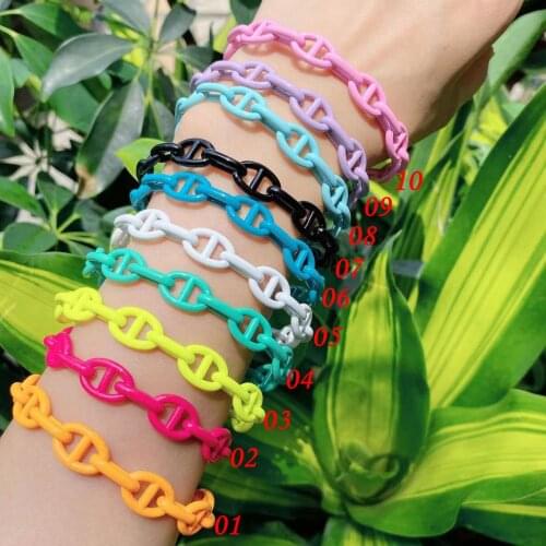 5PCS, Vintage Chain Bracelet Enamel Simple Geometric Hollow Open Bangles Women Fashion Party Jewelry