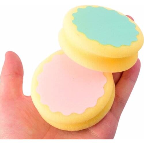 Painless Hair Removal Depilation Sponge Double-sided Pad Round Shape Waxing Polishing Face Arm Leg Hair Removal Tool