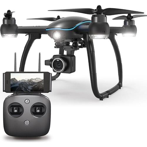 ATTOP W GPS RC Drone con cámara 1080P 2,4G Wifi FPV Dron Sígueme modo envolvente Auto Retorno altitud mantener RC Quadcopter