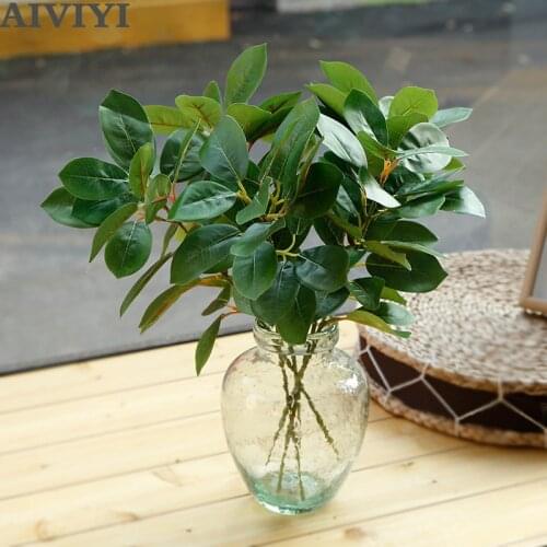 Artificial 3D printing simulation coral leaf fake flower green leaf home guest bedroom soft wedding dress decoration