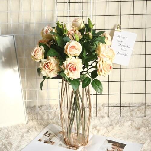 1Pc Artificial Flower Plant Wall Potted Landscape Bonsai for Home Decoration Photography New Wedding Rose Flower Wall