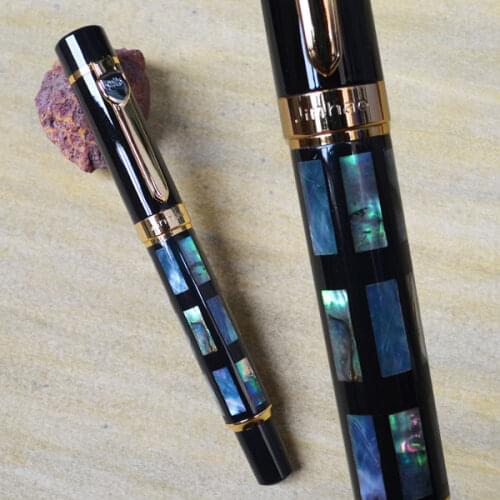 JINHAO 650 COLOURFUL ABALONE SHELL B NIB FOUNTAIN PEN WITHOUT ORIGINAL BOX