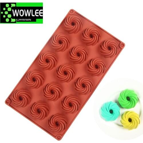 Swirl Shapes Silicone Cake Mold Form for Baking Cookies Pudding Ice Cream Styling Tools Kitchen Bakeware Pan