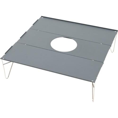 Hot Sale Folding Camping Table Portable Mini Outdoor Aluminum Lightweight Rectangle Table with Carry Bag for Camping BBQ Fishing