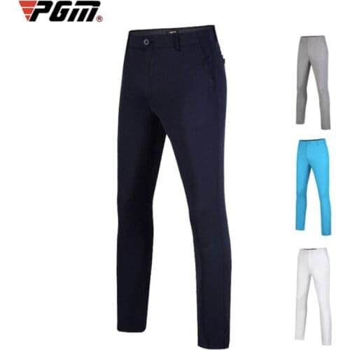 PGM Men Golf Pants Spring Summer Match Clothing High Elasticity Slim-Fit Trousers Functional Fabric KUZ056 Wholesale
