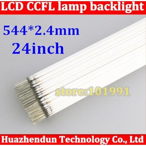 Wholesale 100PCS/LOT CCFL 544mm * 2.4mm 24" wide screen CCFL tube Cold cathode lamps LCD monitor backlight tube
