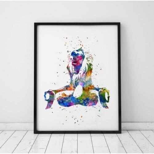 Prints Canvas Painting Home Decor Animal Wall Artwork Feather Pictures Nordic Watercolor Creative Poster For Living Room Modular