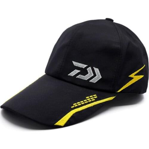 Adult Men Adjustable Breathable Fishing cap Daiwa Sunshade Sport Baseball Fisherman Hat Cap Black Special Bucket Fishing Hat