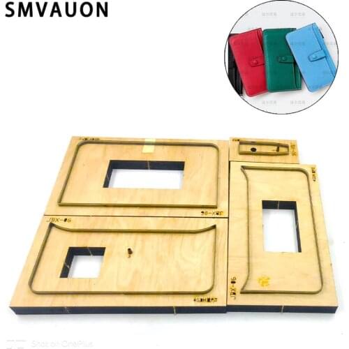 SMVAUON DIY Wallet Leather Cutting Wood Cutting Mold Steel Knife Mold Leather Punching Tool Leather Bag Die Cutter