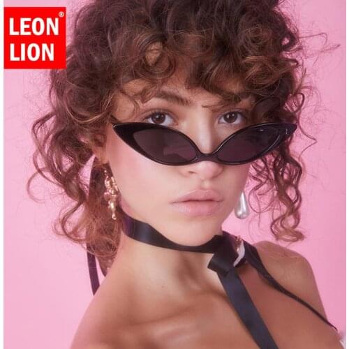 LeonLion 2021 Small Cat Eye Sunglasses Women Vintage Sun Glasses for Women/Men Luxury Retro Eyewear Women Lentes De Sol Mujer