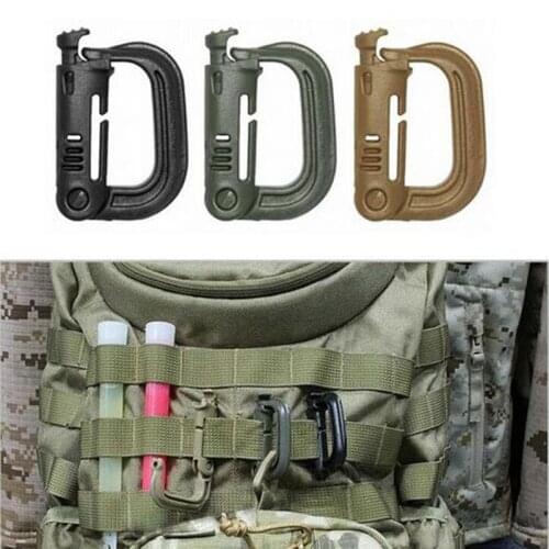 Tactical Multifunctional Mountaineering Quick Release Grimlock D Ring For Molle Gear For Hunting