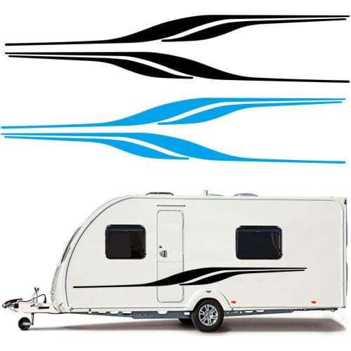 1Set Self-adhesive Car Sticker Truck Sides KK Vinyl Graphics Decals Caravan RV Door / Body Decals /Hood Car Exterior Accessories