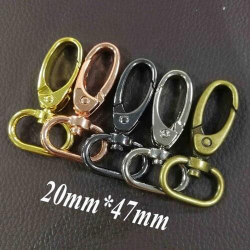 6 Pcs Gold/Rose Gold/Gunmetal/Silver/Antique Bronze Lobster Swivel Clasp,Swivel Hook Purse Clasp,Jewelry Clasps,Swivel Clips