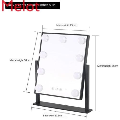 Makeup Mirror LED Lamp Desktop Large Desktop Dressing Table with Bulb Internet Celebrity Makeup Mirror