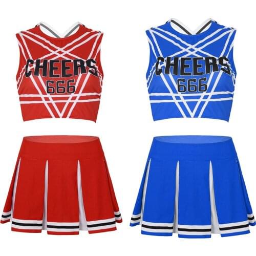 Women Femme Sexy Japanese Schoolgirl Cosplay Uniform Club Girl Sexy Lingerie Gleeing Cheerleader Set Halloween Exotic Costumes