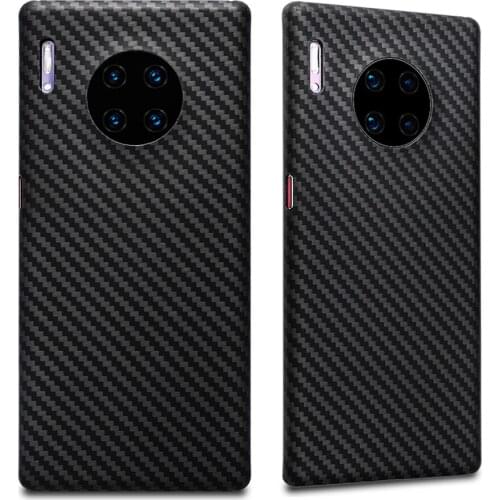0.7mm Ultra Thin Luxury Carbon Fiber Pattern For Huawei Mate 30 Pro Case Cover Aramid Fiber Case For Huawei Mate30 Mate 30 30Pro
