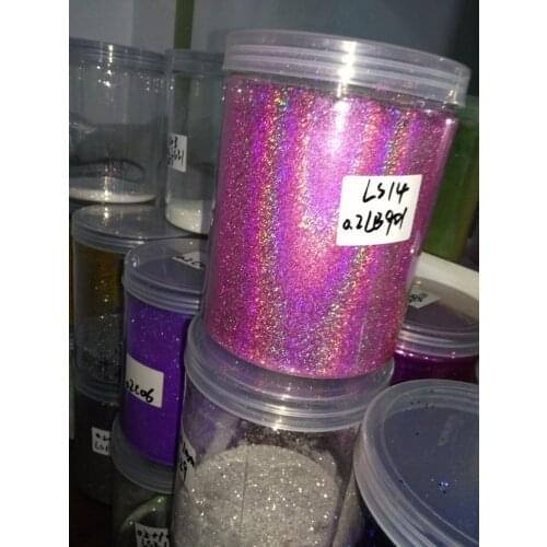 1/128"(0.2MM)008inch-light Fuchsia Holographic Glitter Rainbow Laser Powder Nail Pigment - for Nail Art-LB-901-200g/lot