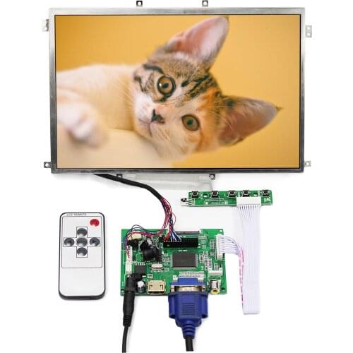10.1" HSD101PWW1-A00 1280x800 LCD Screen Contrast Ratio 800 : 1 with HD-MI VGA 2AV LCD Controller Board fit for car monitor ect