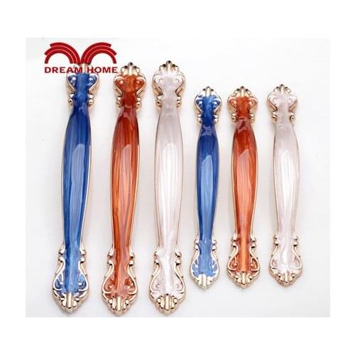 10pcs Amber Handle gold Modern Minimalist Wardrobe Cupboard Drawer Handles Cabinet Door Handle