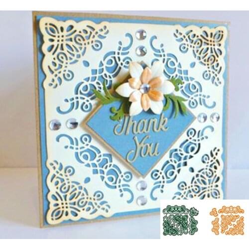 2019 Beauty Fillgree Lace Edge Frame Metal Cutting Dies Stencils For DIY Scrapbooking Decorative Embossing Handcraft Die Cuts