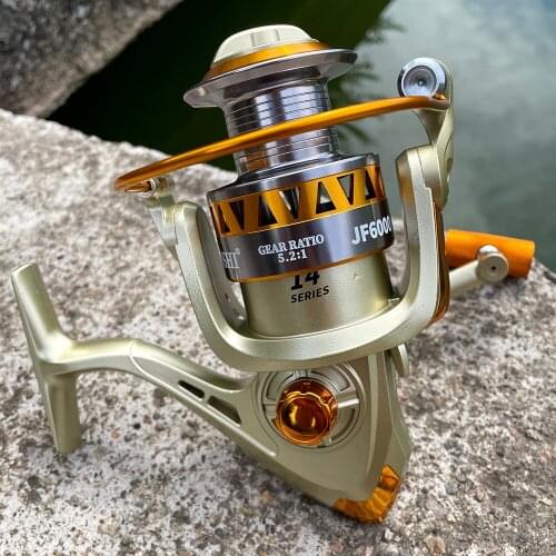 5.2:1 Fishing Reel Spinning Wheel Fishing Coil 2000-7000 carretes de pesca para mar