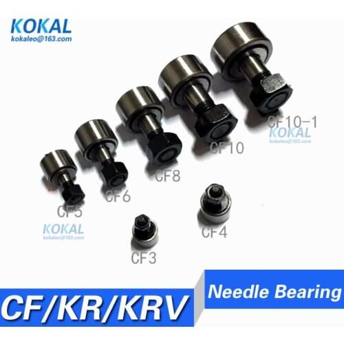 5PCS CF KR Cam Follower Needle Roller Bearing Needle Roller CF3 CF4 CF5 CF6 CF8 CF10 KR13 KR16 KR19 KR22 Wheel And Pin Bearing