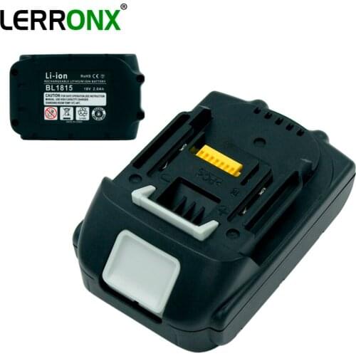 LERRONX BL1815 18V 2.0Ah Lithium Power Tools Rechargeable battery for Makita Drills BL1830 LXT400 BL1840 194204-5 Li ion battery