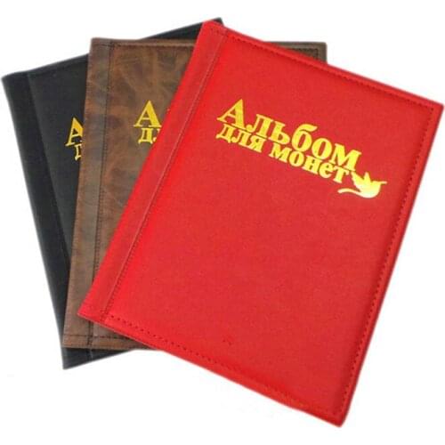 Coins Storage Book 250 Pieces Commemorative Coin Collection Album Holders Collection Volume Folder Hold Multi-Color Empty Coin