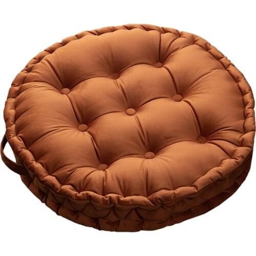 Velvet solid color thickened winter cushion household sofa cloth cushion floating window car seat cover sofa cover