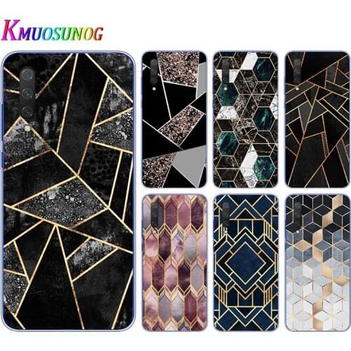 Marble Geometric For Xiaomi Mi 11i 11 10i 10T 10 9T 9SE 9 8 A3 CC9 CC9E Note 10 Lite Pro Ultra Soft Phone Case
