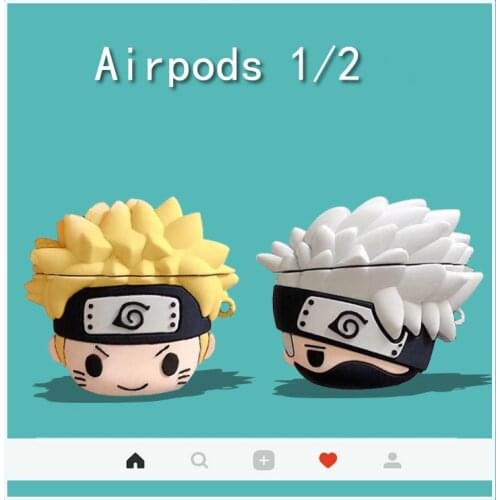 NARUTO Airpods Case Airpods1 2 Airpods Pro Cartoon Bluetooth earphone protective cover Birthday Gift christmas gifts