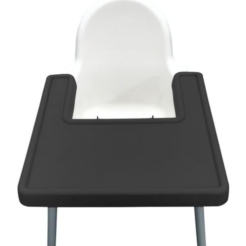 Baby Highchair Feeding Mat BPA Free Silicone Placemat Food Grade Coverage Easy Clean Anti-Slip Tableware For Kids Toddler Infant