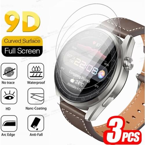 For Huawei Watch 3 Pro Glass 3pcs Screen Protector For Huawei Watch3 3Pro Protective Tempered Glass Smartwatch HD 9H Cover Film