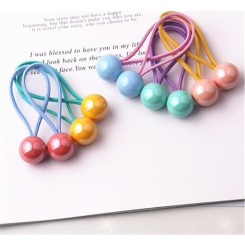 Girl Kids Elastic Hair band Sets Rubber tie Acrylic Hair Accessories Square Heart резинки для волос gumka do wlosow Wholesale