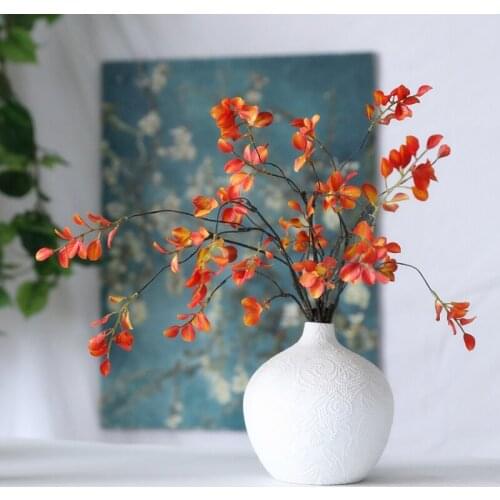 Simulation Autumn Leaves Fake Plants Branch for Home Floral Arrangement Accessories Artificial Flowes Decoration