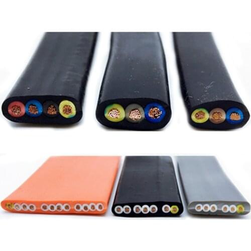 Driving Fat Cable TVVB 10-core Electric Door Retractable Door Soft Special Line Flat 10Pin 1 /1.5 /2.5 square Line cable