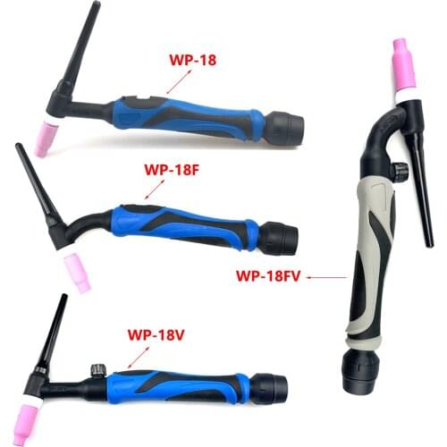 TIG Torch Body Argon Welding Torch Head WP18 Flex Air Cooled Gas Tungsten Arc Welder GTAW A-200 Flex Torch