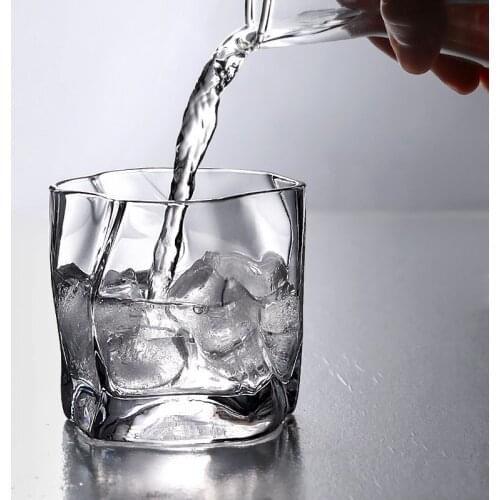 Reusable Water Bottle Glass Cup Beer Tea Water Wedding Glasses Bottle Whisky Glass Drinkware Tazze Caffe Coffe Cup QJJ60BLB