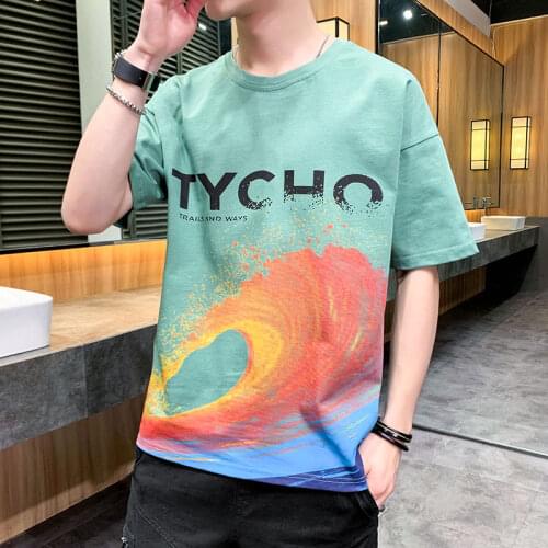 New O-Neck Popular Brand Short-Sleeved Men&Women Short Sleeved Summer Hip-Hop T-Shirt Letter Printing Couple Loose Short Sleeved