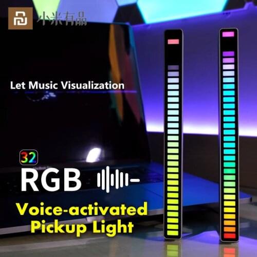 New Arrival Youpin Smart LED Strip RGB Voice-Activated Music Rhythm Ambient Light 32 LED Colorful for Car Home Decoration Lamp