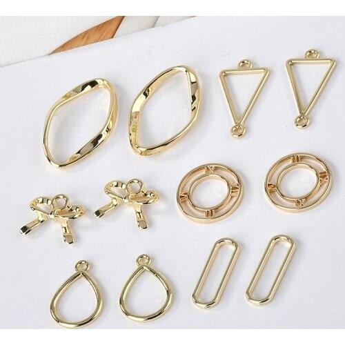 New style 50pcs/lot geometry ovals/rounds/bowknot/triangle shape alloy floating locket charms diy jewelry earring pendant