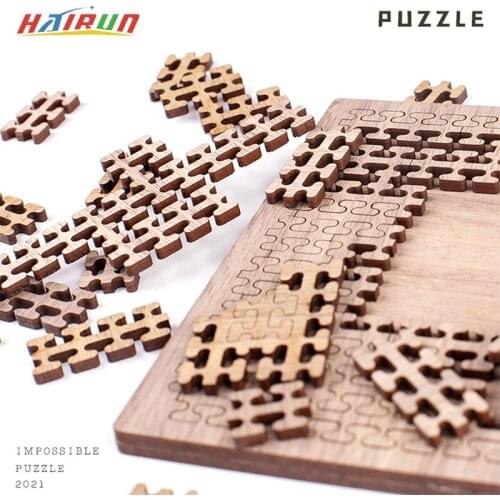 Difficulty Puzzles Classic Ten Levels of Difficulty Brain Burning Puzzles for Adults Geometric Impossible Jigsaw Challenge