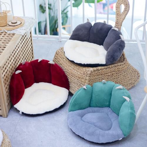 50*43*26cm NEW Stuffed Colorful Cat Paw Fuzzy Plush Sofa Seat Cushion Animal Indoor Floor Chair Pillow for Winter Warm